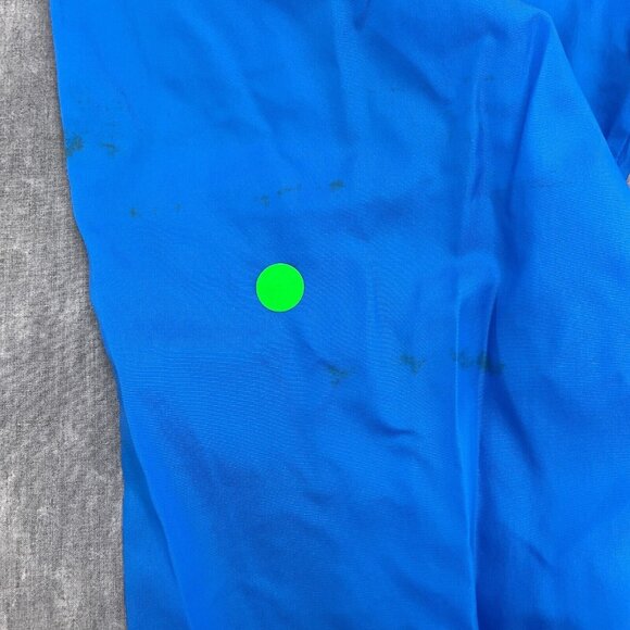 Adidas Track Pants Adult Large Blue All Nylon Lined Pull On Softshell VTG Flaws - Picture 3 of 13